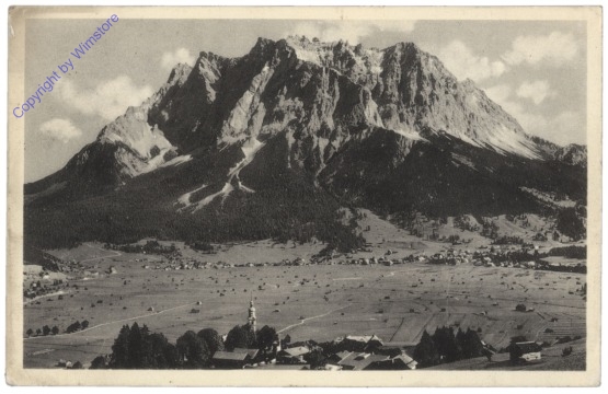 Lermoos, und Ehrwald mit Zugspitzmassiv