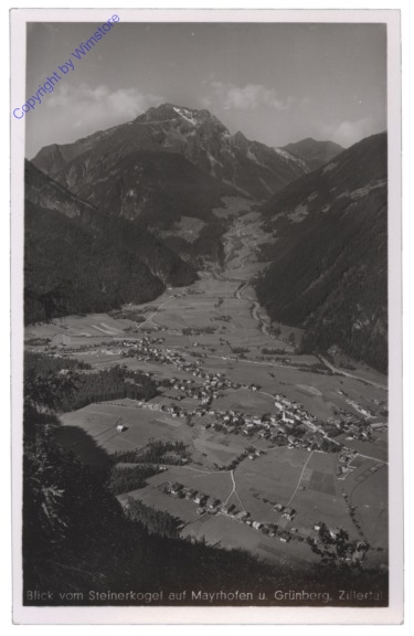 Mayrhofen, Blick vom Steinerkogel