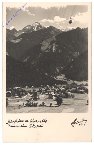 Mayrhofen, mit Ahornspitze, Penkenbahn