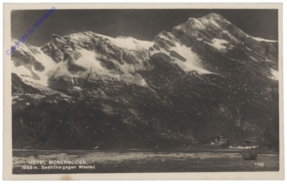 ak118369 Kaprun, Hotel Moserboden gegen Westen