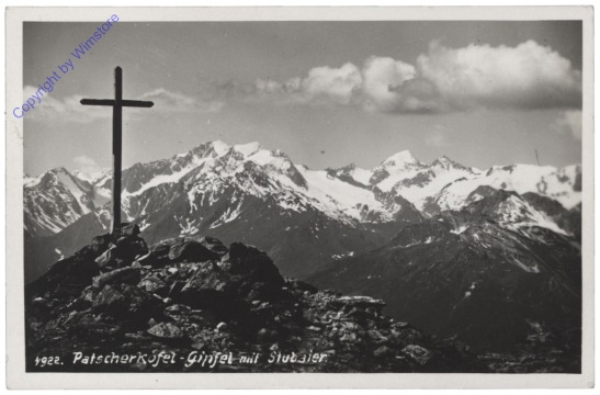 Patsch, Patscherkofel-Gipfel mit Stubaier