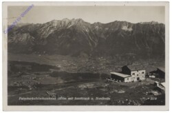 Patsch, Patscherkofelschutzhaus mit Innsbruck u. Nordkette