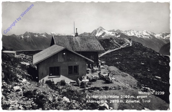 Mayrhofen, Penkenjoch-Hütte gegen Ahornspitze