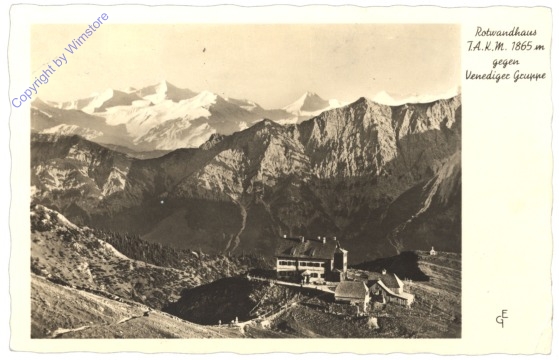 Schliersee, Rotwandhaus gegen Venediger Gruppe