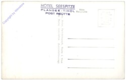 Reutte, Blick auf kleinen und großen Plansee m. Hotel-Seespitze