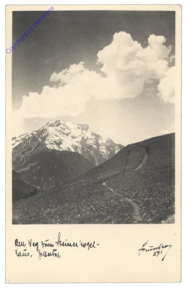Mayrhofen, Am Weg zum Steinerkogelhaus