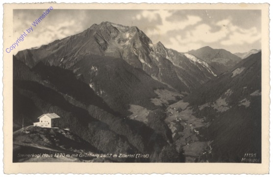 Mayrhofen, Steinerkogelhaus mit Grünberg