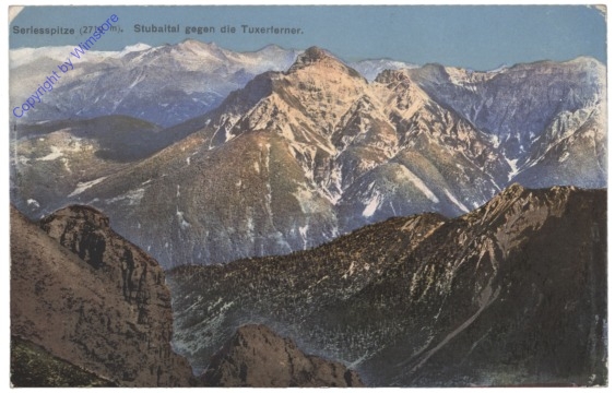 Stubaier Alpen, Serlespitze, Stubaital gegen die Tuxerferner