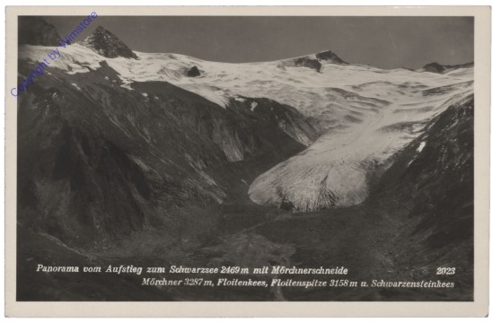 Kitzbühel, Panorama vom Aufstieg zum Schwarzsee mit Mörchnerschneide