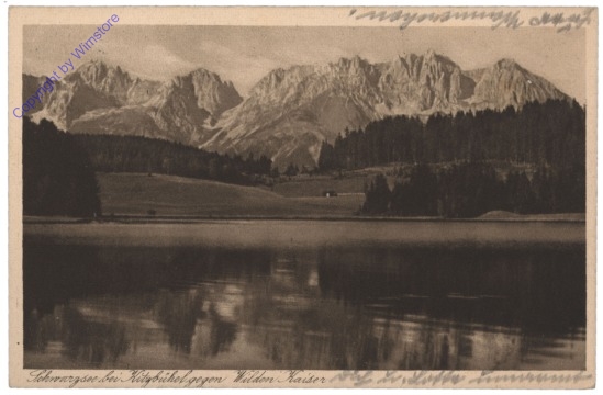 Kitzbühel, Schwarzsee gegen Wilden Kaiser