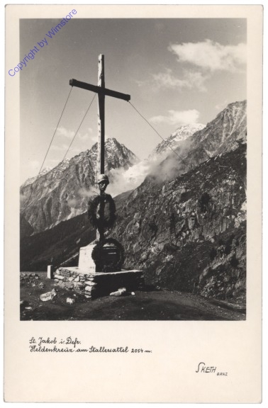 St. Jakob im Defereggental, Heldenkreuz am Stallersattel