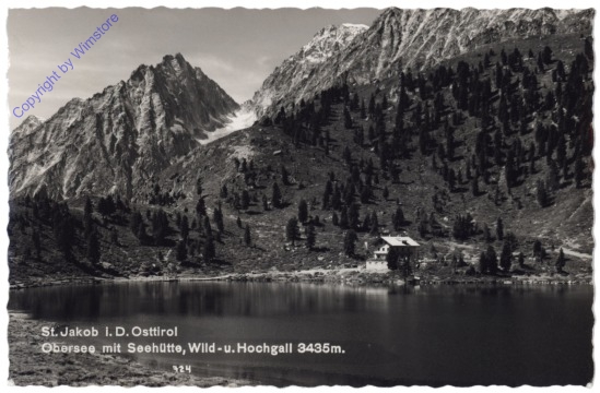 St. Jakob im Defereggental, Obersee mit Seehütte, Wild- u. Hochgall