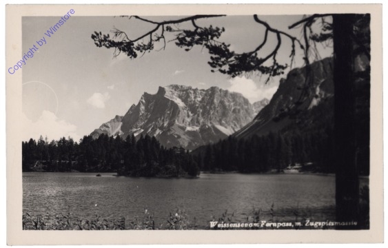 Biberwier, Weißensee am Fernpass mit Zugspitzenmassiv