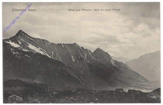 Zillertaler Alpen, Blick vom Pfitscher Joch ins Inner-Pfitsch