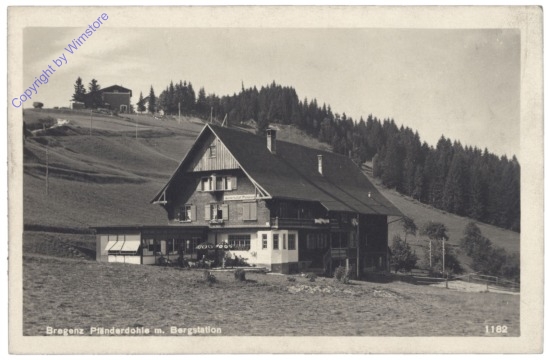 Bregenz, Pfänderdohle m. Bergstation