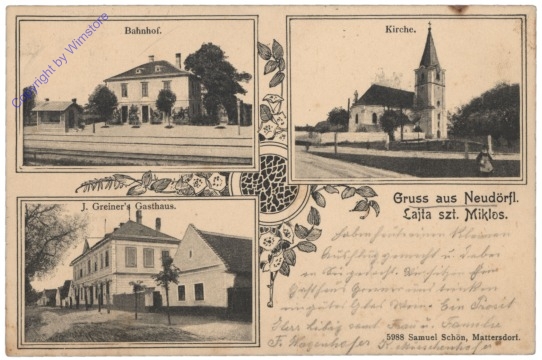 Neudörfl an der Leitha, Gruss aus