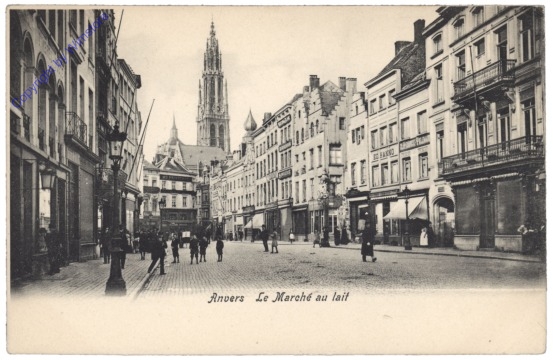 Antwerpen, Anvers, Le Marche au lait