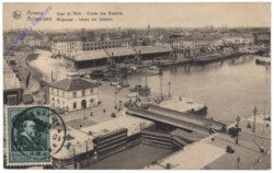 Antwerpen, Anvers, Quai du Rhin, Entree des Bassins