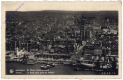 Antwerpen, Anvers, La Rade (vue prise en avion)