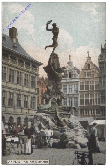 Antwerpen, Anvers, Fontaine Brabo