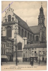 Antwerpen, Anvers, Extérieur de l'Eglise St. Paul