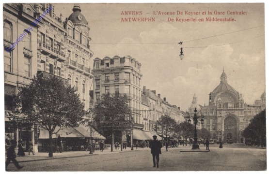 ak119173 Antwerpen, Anvers, L'Avenue De Keyser et la Gare Centrale