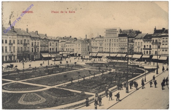 ak119189 Antwerpen, Anvers, Place de la Gare