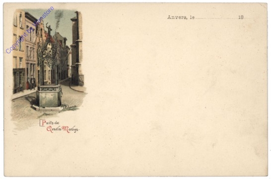 ak119193 Antwerpen, Anvers, Puits de Quentin Matsys