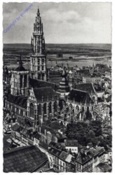 Antwerpen, Anvers, La Cathédrale et panorama vers l Escaut