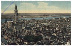 Antwerpen, Anvers, Panorama et vue sur la Cathedrale