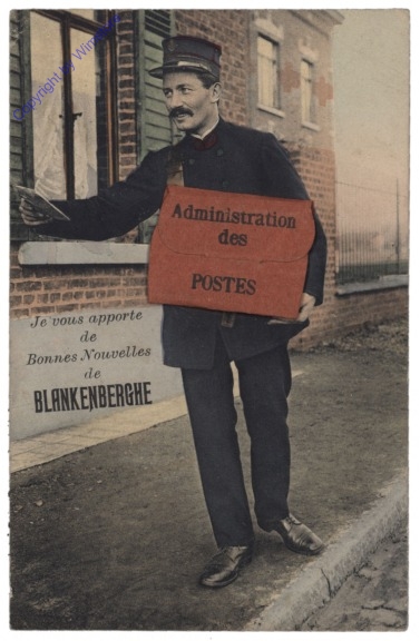ak119230 Blankenberghe, Administration des Postes (Mini-Postkarten)
