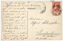 Blankenberghe, Vue générale du grand hotel des Bains et familles, du coté de la ville