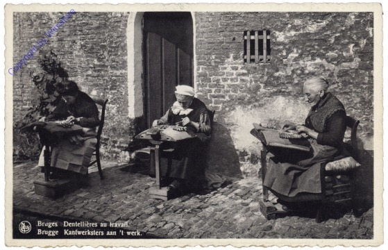 ak119243 Brügge, Bruges, Dentelliéres au travail