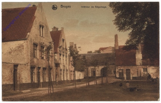 ak119246 Brügge, Bruges, Intérieur de Béguinage