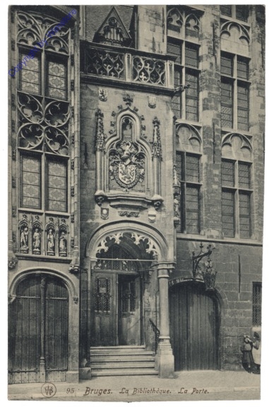 ak119248 Brügge, Bruges, La Bibliothéque, La Porte