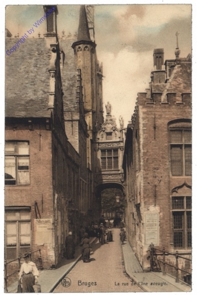 ak119251 Brügge, Bruges, La rue de l'ane aveugle