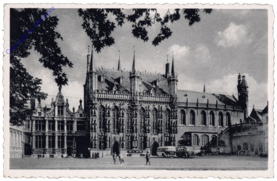 ak119255 Brügge, Bruges, La Justice de Paix, l'Hotel de Ville et Basilique du St-Sang