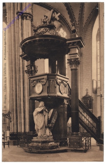 ak119256 Brügge, Bruges, Chaire de la Cathedrale
