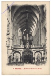 ak119259 Brügge, Bruges, L'Intérieur de Notre Dame