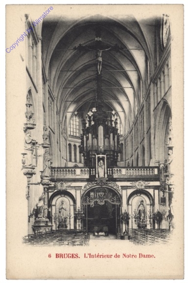 ak119259 Brügge, Bruges, L'Intérieur de Notre Dame