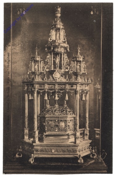 ak119264 Brügge, Bruges, Chasse du St. Sang Entrée