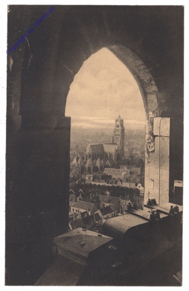 ak119266 Brügge, Bruges, Panorama pris d'une fenetre de la Tour du Beffroi