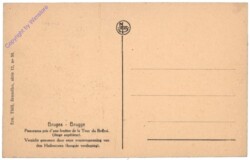 Brügge, Bruges, Panorama pris d'une fenetre de la Tour du Beffroi
