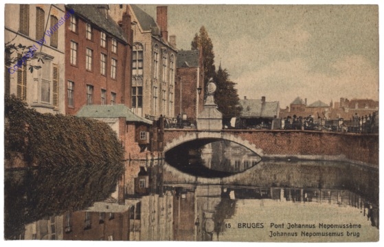ak119268 Brügge, Bruges, Pont Johannus Nepomusséme