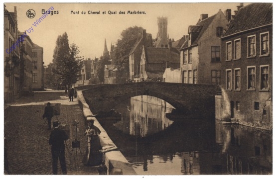 ak119271 Brügge, Bruges, Pont du Cheval et Qual des Marbriers