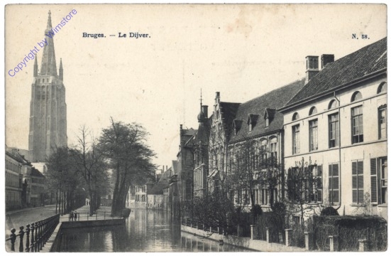 ak119280 Brügge, Bruges, Le Dijver