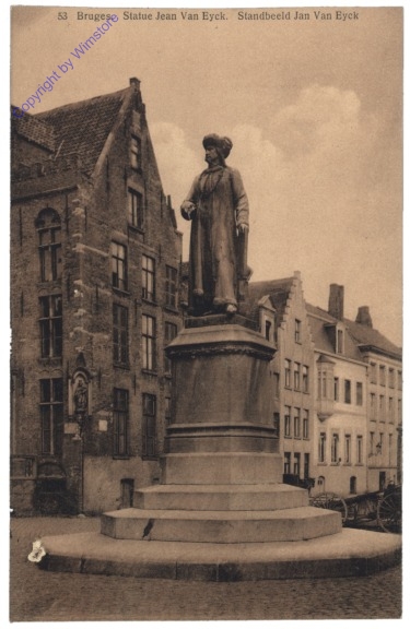 ak119285 Brügge, Bruges, Statue Jean Van Eyck