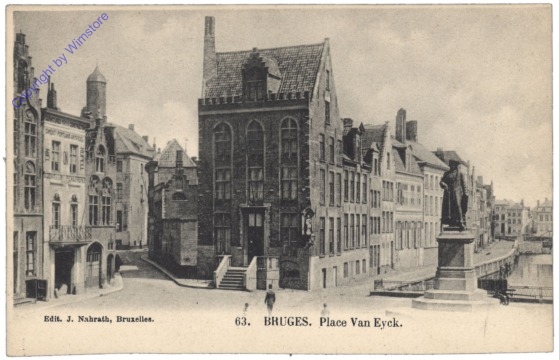 ak119287 Brügge, Bruges, Place Van Eyck