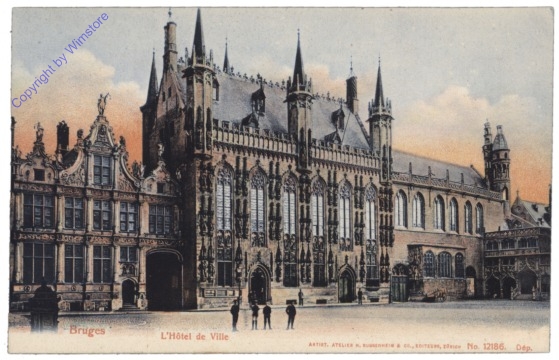 ak119293 Brügge, Bruges, L'Hotel de Ville
