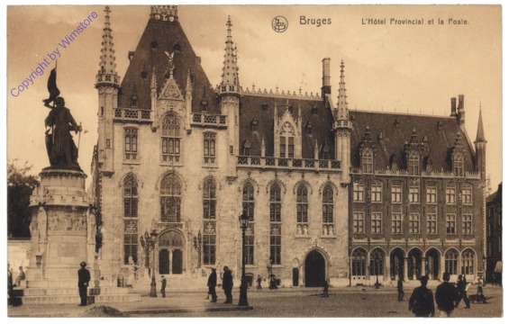 ak119297 Brügge, Bruges, L'Hotel Provincial et la Poste